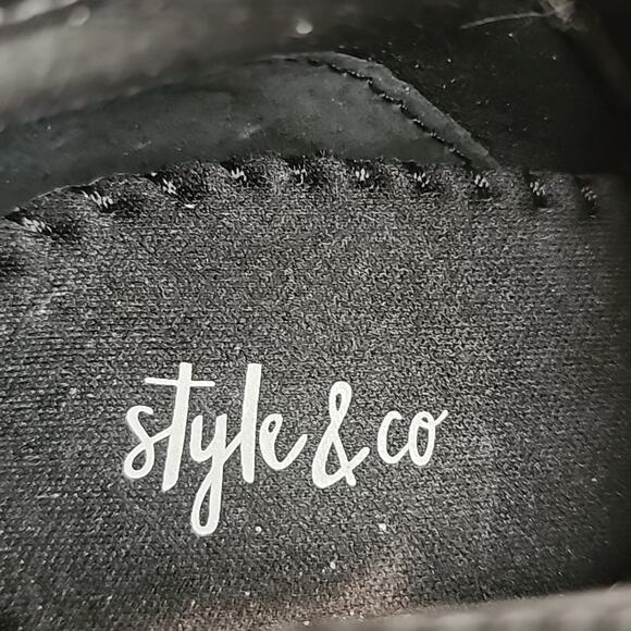 STYLE & CO WILEYY BLACK ANKLE ZIPPER BOOTIES SIZE 10 NWOB CUTE - Picture 3 of 16